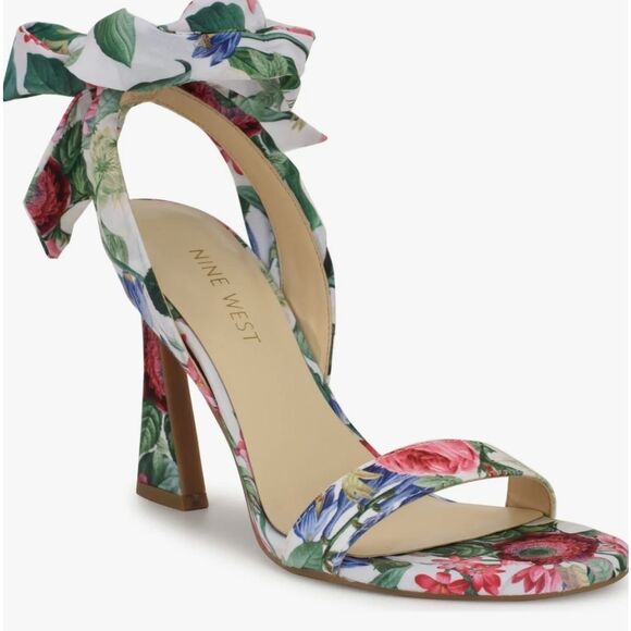 BRAND NEW NINE WEST KOBS ANKLE BOWNOT TIE SANDAL (WOMEN) - Picture 13 of 16